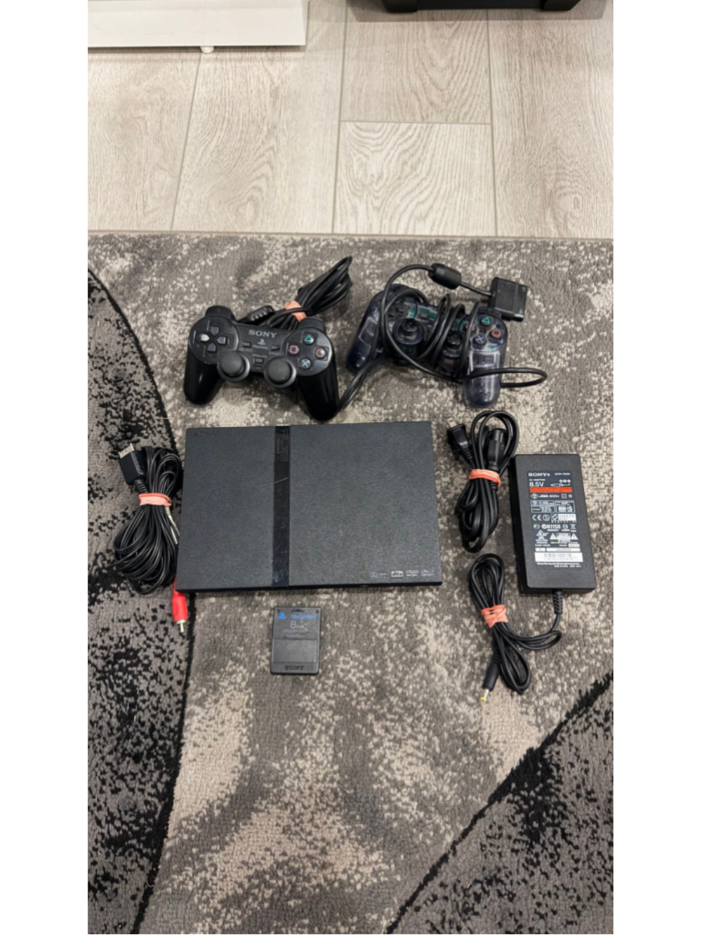 Sony PlayStation 2 PS2 Slim Console Bundle SCPH-77001 / 79001 Black Tested